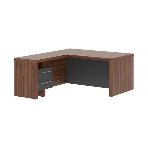 Стол руководителя с тумбой приставной ZCT 1619H.A(L) 1600х1900х750 ZENN