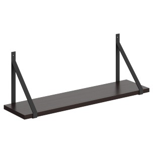 Полка с полкодержателями SH1-GINO 830х210х300 COFFEE