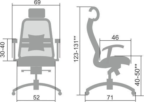 Кресло SAMURAI SL-3.04 Черный плюс