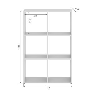 Стеллаж SH 7042 702х330х1042 COMP