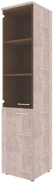 Шкаф колонка комбинированая (L) с топом XHC 42.2(L) Дуб Сонома 432х432х1955 XTEN