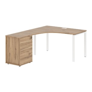 Стол эргономичный с тумбой EUCET 1318(L) 1360х1880х750 EDIS