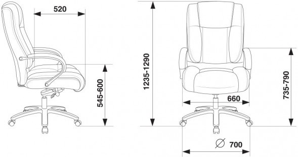 Кресло руководителя Бюрократ T-9925SL