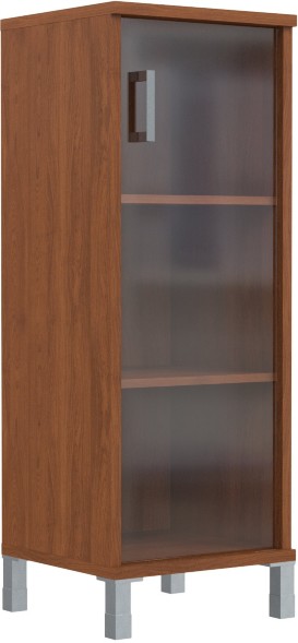 Шкаф-колонка средняя со стеклянной дверью B 421.8 Орех Гарда 475х450х1286