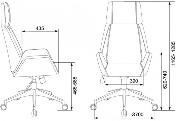 Кресло руководителя Бюрократ _OPTIMUM/BLACK 