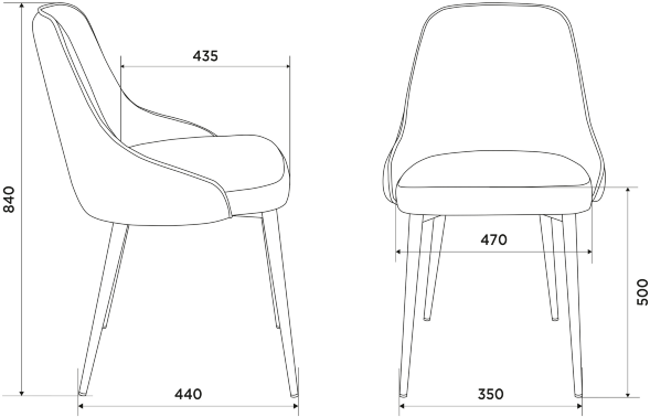 Стул для кухни Бюрократ KF-5 комплект