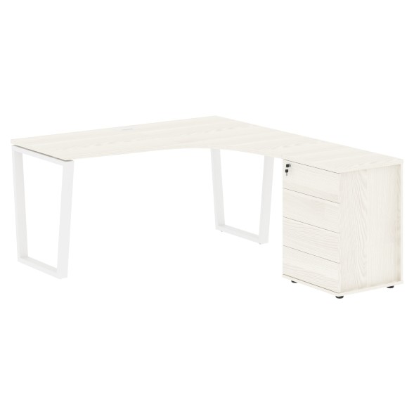 Стол эргономичный с тумбой EVCET 1518(R) 1560х1880х750 EDIS