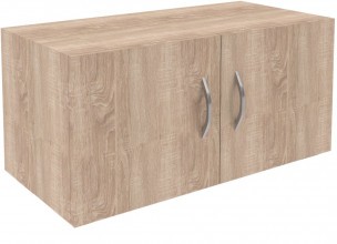 Антресоль широкая с глухими дверьми SA-770.1 Дуб Сонома светлый 770х375х370