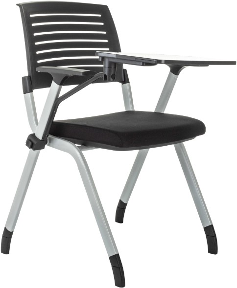 Стул Бюрократ X-Click-PP черный со столиком на ножках металл серый