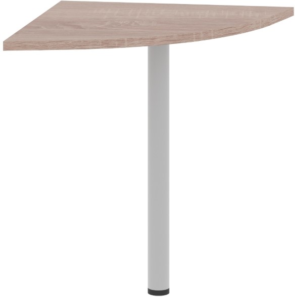 Угловой элемент с опорой XKD 700.1 Дуб Сонома/Алюминий 700х700х750